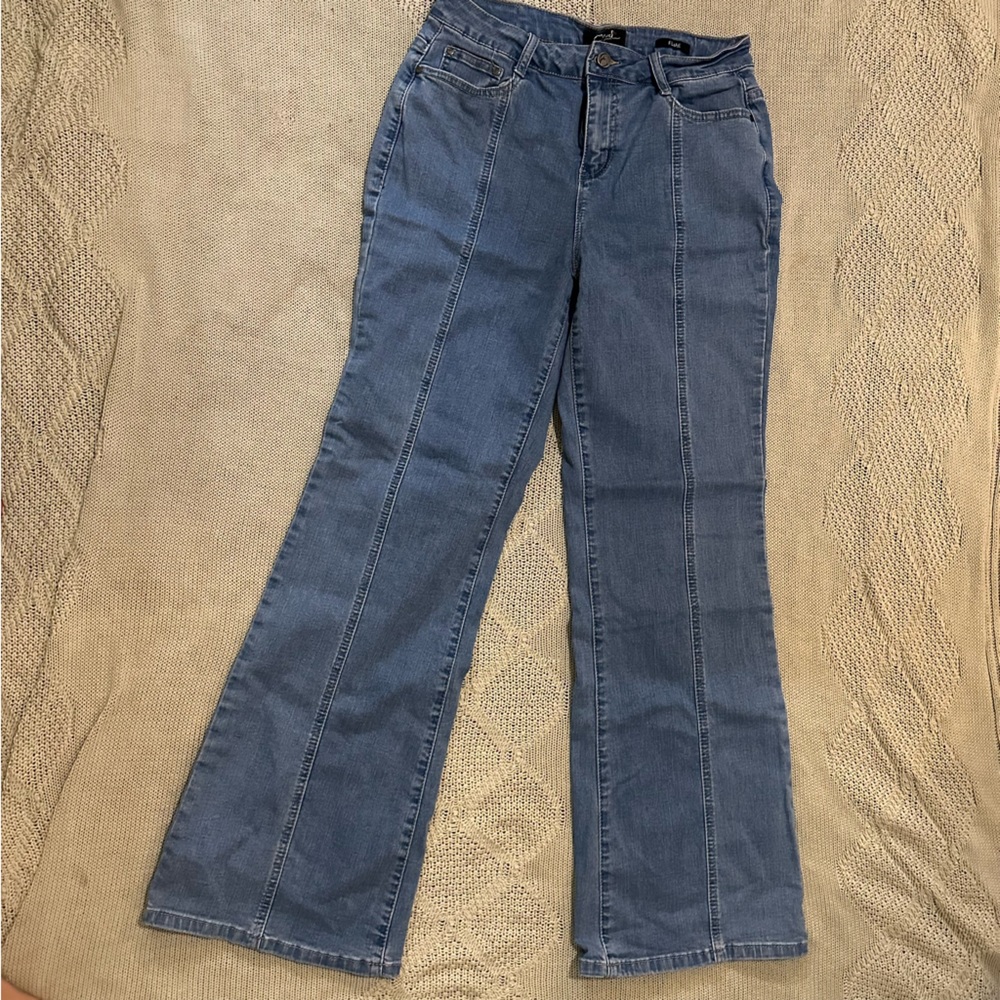 Earl jeans flare blue jeans size 12